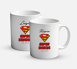 Kubki białe dla Dziadków